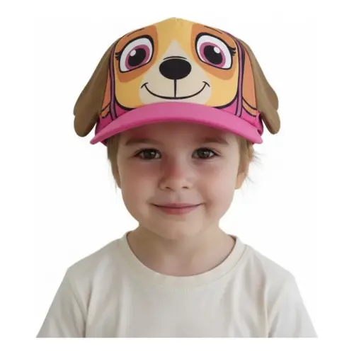 Boné Skye Patrulha Infantil Menina  Novo Respirável  Premium Lançamento Rosa Un Boné Skye
