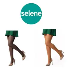 Meia Calça Fio 15 Selene Feminina Clássica Transparente Adulto Confortável P ao EG