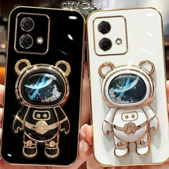 City Capas – Capinha MOTO G06 G56 G86 G85 G75 G55 G45 G35 G15 G05 G84 G34 G14 G04 Suporte Astronauta Brilho