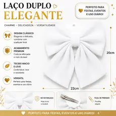 Laço Grande Boutique para Cabelo Presilha Infantil/adulto Feminina