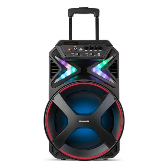 Caixa de Som Amplificada Mondial Connect Lights CM-400 400w Bivolt