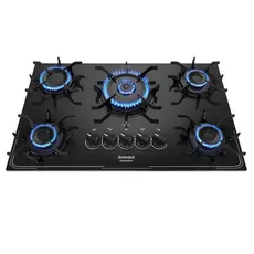 Fogão Cooktop 5 Bocas Gás Itamaster Itatiaia 127/220v Tripla Chama Trempe Ferro Aço e Mesa de Vidro
