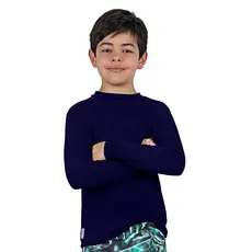 Camisa Térmica Infantil UV50+ Segunda Pele Manga Longa Confortável Proteção Solar Secagem Rápida