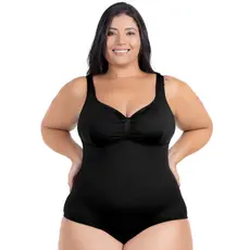 Maiô Plus Size Feminino Modelador Sem Bojo Forrado Zero Transparência Confortável Alças Largas