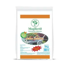 Mogifertil Terra Vegetal Adubada 2kg e 5kg – Substrato Fertilizado para Hortas, Vasos e Jardim