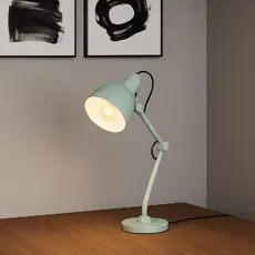 Luminária de Mesa para Quarto Lumix Modelo Pixar 25W E27 Abajur Articulado Bivolt Branco Preto Rosa e Azul Alut By Avant