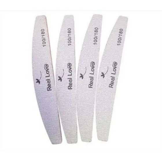 Kit 2 Lixa Boomerang 100/180 Unha Porcelana Acrygel Fibra  - Real Love