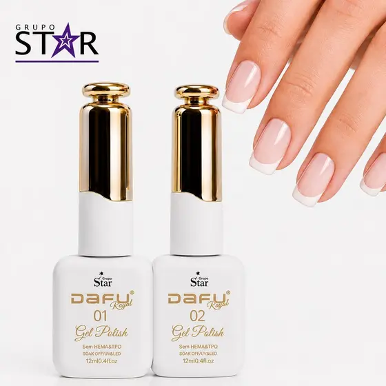 Kit Francesinha Dafu Linha Royal - 2 Esmalte Renda + Branco