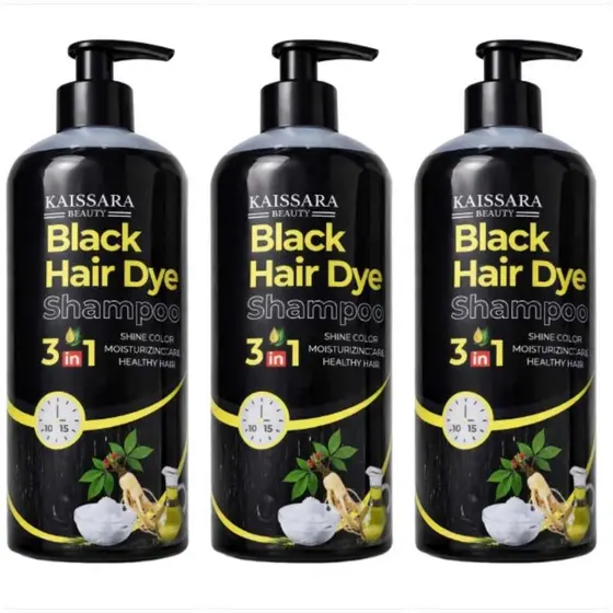 KIT 3 SHAMPOO ESCURECEDOR 500ML ESCURECIMENTO CAPILAR COM EXTRATO HIDRATANTE PROFUNDO E REPARADOR
