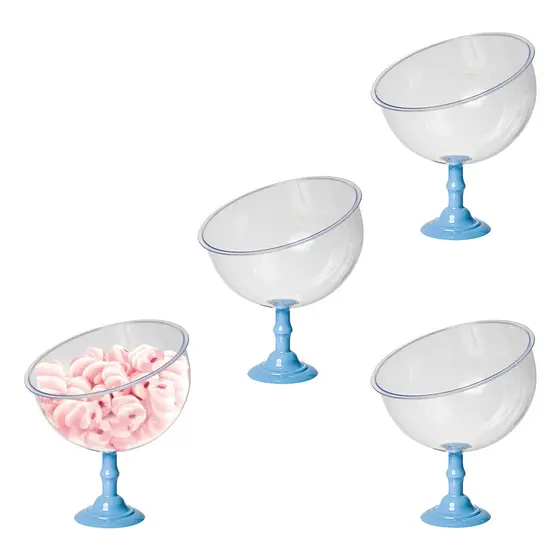 4 Taças Baleiro 1,5L PREMIUM Bomboniere Acrílico Elegante Expositor de Balas