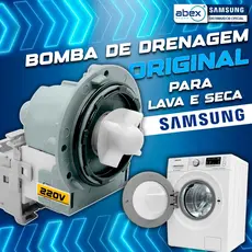 Bomba De Drenagem Lavadora Lava E Seca Samsung 8 10 11 Kg WD10M WD11M DC31-00181B 220v Original