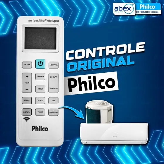 Controle Para Ar Condicionado Philco 9000 12000 Btus PAC9000TFM9 PAC9000TQFM9 PAC12000TFM9 Original