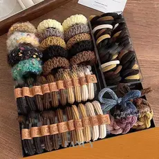 Conjunto 136 Laço Xuxinha Faixa Elástico De Cabeça Novo Estilo Borracha De Alta Qualidade Elástica Durável Loong