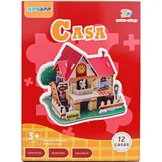 KIT DE QUEBRA CABEÇA 3D PUZZLE BRINQUEDO APOAPP  INFANTIL EDUCATIVO CERTIFICADO PELO INMETRO + 3 ANOS