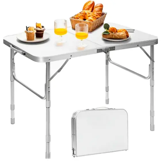 Mesa Dobrável Tipo Maleta S/ Banqueta 90x60 Cm Helplo