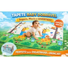 Tapete de Atividades Térmico Infantil Emborrachado Educativo Bebê Crianças Tatame Dobrável Estampas
