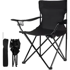 PAR DE 2x CADEIRAS CAMPING PESCA PRAIA DOBRÁVEL + PORTA COPO + BOLSA DE TRANSPORTE