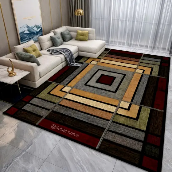 Tapete Estampado Belga Antiderrapante 1,00m x 1,40m Para Sala Quarto - Várias Estampas