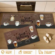 Kit Tapete Jogo Passadeira Belga Antiderrapante 2 Pçs