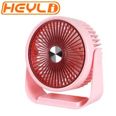 Ventilador Portátil De Mesa 360° USB 3 Velocidades Forte Silencioso
