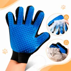 Luva Magnéticas Escova Pet Tira Remove Pelos de Gatos e Cachorros com Facilidade