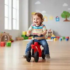 Bicicleta Equilibrio Infantil Sem Pedal 4 Rodas Balance Bike Andador Bebe Estabilidade Treino Motor