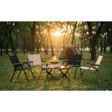 Cadeira Dobrável Reforçada 120kg Braços Madeira Camping Praia Jardim Conforto cor Sortida