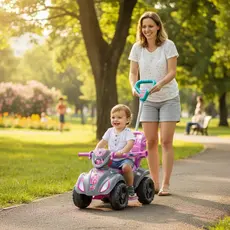 Quadriciclo Infantil Baby Haste Puxador apoio Pés Brinquedo Passeio Estável Confortável