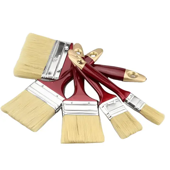 Kit 5 Pincéis Trincha Para Construção Multiuso Pintura Tamanhos Variados -Pinceis