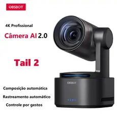 OBSBOT Câmera Ai Tail 2 4k Webcam Adequado Para e-Esports e Transmissões ao Vivo