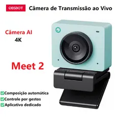 OBSBOT Câmera Ai Meet 2 4K Webcam Adequado Para e-Esports e Transmissões ao Vivo