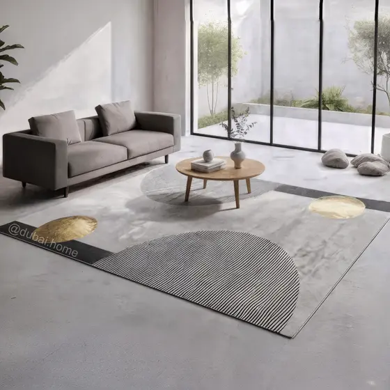 Tapete Belga Estampado Antiderrapante 2,00m x 1,50m Para Sala Quarto Escritório - LANÇAMENTO
