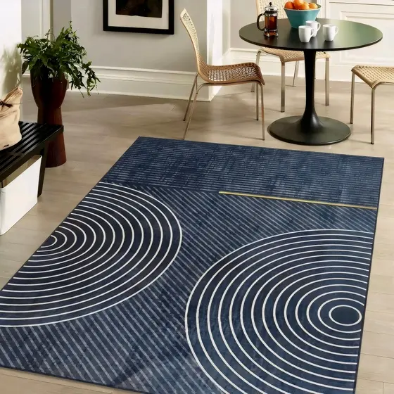 Tapete Belga Estampado Para Sala Quarto Escritório 2.00 x 1.40m Com Antiderrapante e Antialérgico