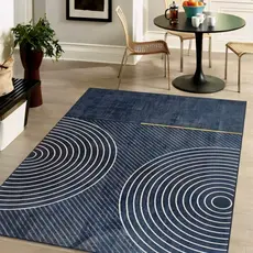 Tapete Belga Estampado Para Sala Quarto Escritório 2.00 x 1.40m Com Antiderrapante e Antialérgico