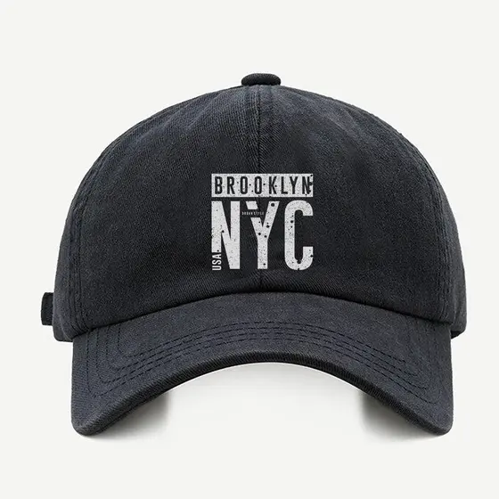 Bone baseball masculino preto NycCom regualgem cores bege e branco