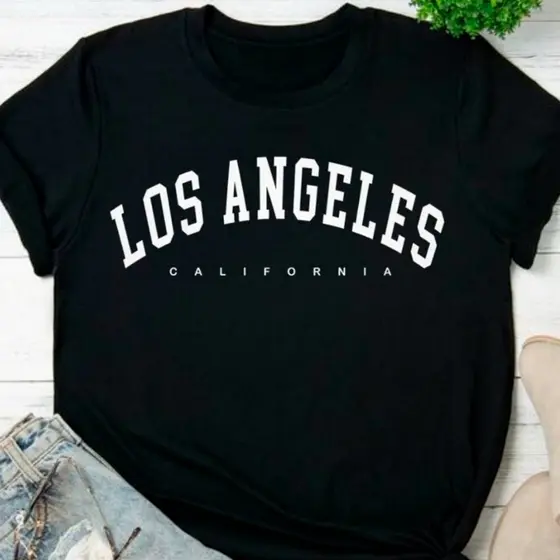 Blusa Baby look marrom Feminina Los Angeles C.A.L.I.F.OR.N.I.A Tecido Leve e Macio