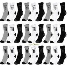 Kit 24 Pares Meias Masculina Feminina Unissex Casuais Academia Trabalho Cano Alto