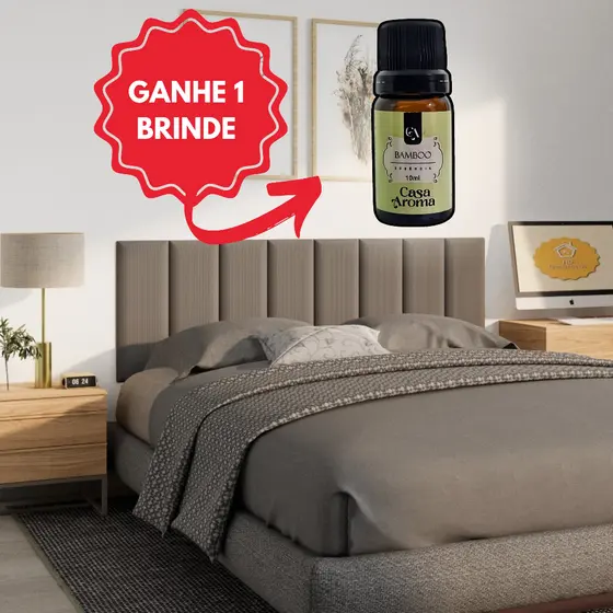 Kit Cabeceira Estofada em 8 Modulos 45x20 para Cama de Queen