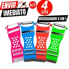 Kit 4 ou 2 und Descascador Fatiador de Legumes Frutas Espaguete Manual 5 Cortes Em 1