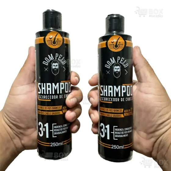 Shampoo Escurecedor De Cabelos Brancos Grisalhos Dom Pelo