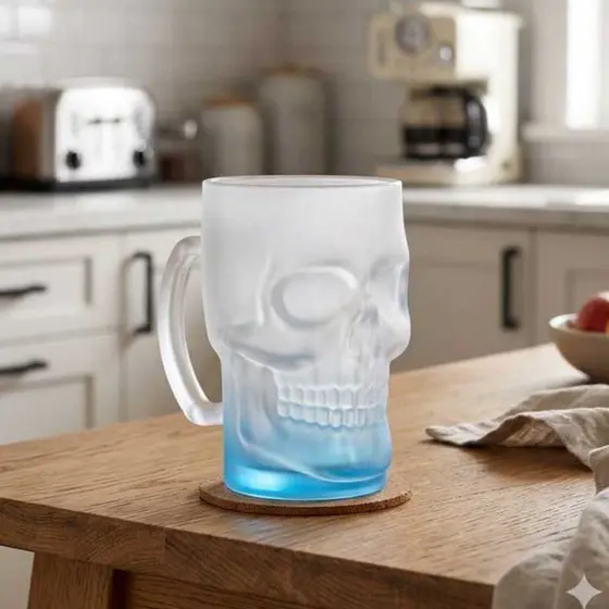 Caneca Caveira 450ML  Preta