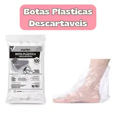 Bota Plástica Descartável Inoven para Salão de Beleza Estética Manicure Pedicure