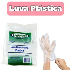 Luva Descartável Transparente 1000 Un | Higiene Cozinha Estética Limpeza Procedimentos