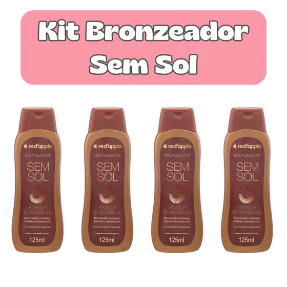 BRONZEADOR Sem Sol Red Apple Bronzeado Natural Hidratante Cuidado Corporal