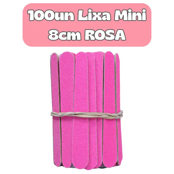 100UN Lixa de Unha MINI Salão de Beleza Spá Estética Cutícula Clinicas Unhas Manicure Pedicure Descartável