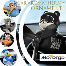 Piloto Urso Carro Ambientador Aroma Ventilação Clipe DIY Perfume Ornamento Perfumado Difusor Acessório Para Saída De Ar