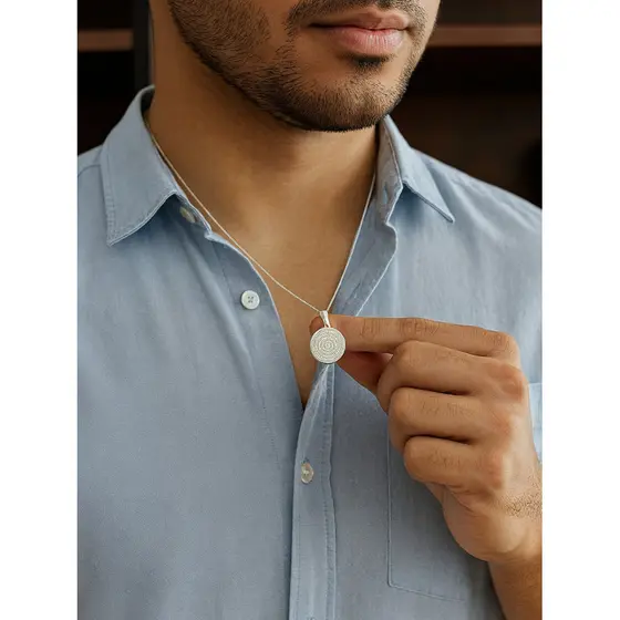 Cordão Correntinha Corrente Masculina Prata 925 1mm Fina 50cm 60cm 70cm Veneziana Pingente Pai Nosso