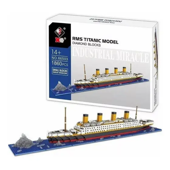 Kit De Bloques De Construção Para Armar Titanic 1860 P