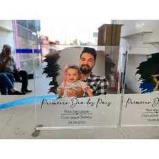 Bloco De Acrílico Personalizado 12x12 Com Foto