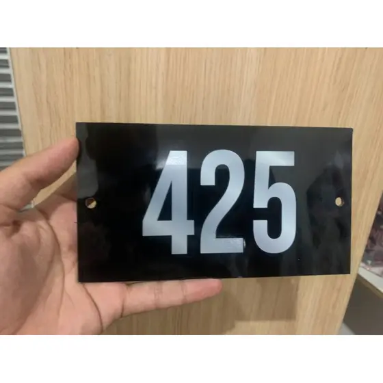 Placa Número Casa ACM  Personalizado Endereço Fachada Placa Residencial Moderna Luxo